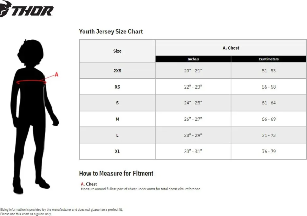 Tricou Enduro Copii Thor Launchmode Storm Black/White-0