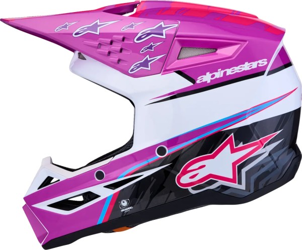 Casca Copii Alpinestars SM3 Falcon Mov/Alb/Roz S, 5, nordicamoto.ro