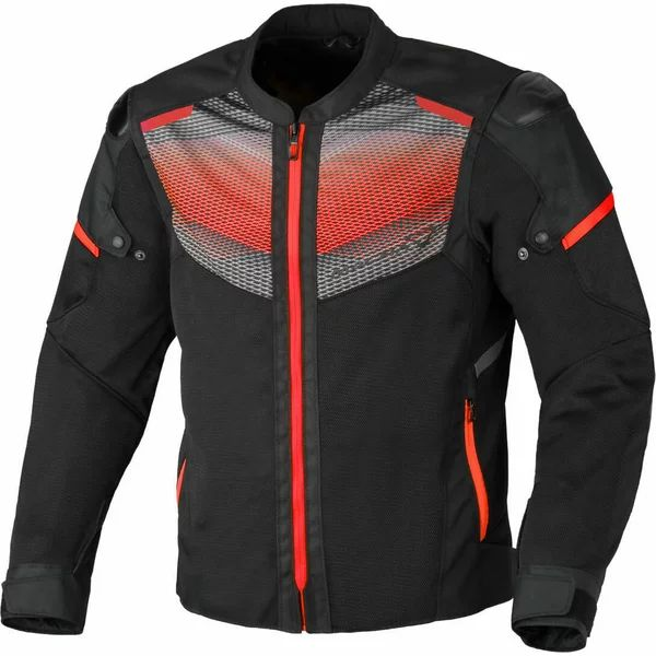 Geaca textil de vara MACNA ORCANO 2.0 S Negru/Rosu, 5, nordicamoto.ro