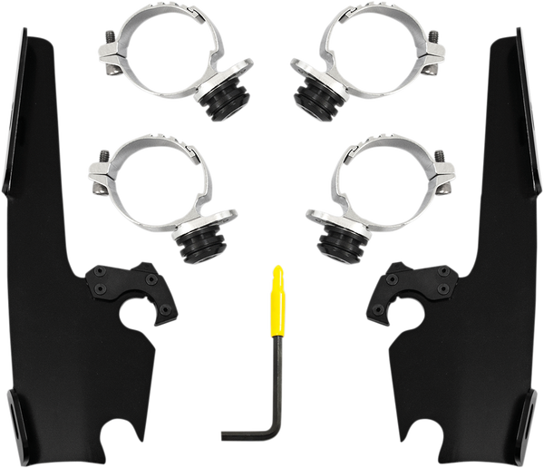 Batwing Fairing Trigger-lock Mounting Kit Black, 1, nordicamoto.ro