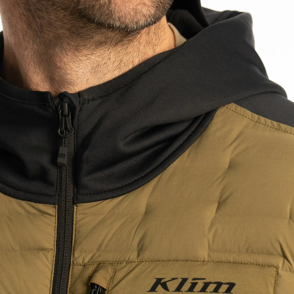 Hanorac Klim Boulder Stretch Down Hybrid Dark Olive - Black-4
