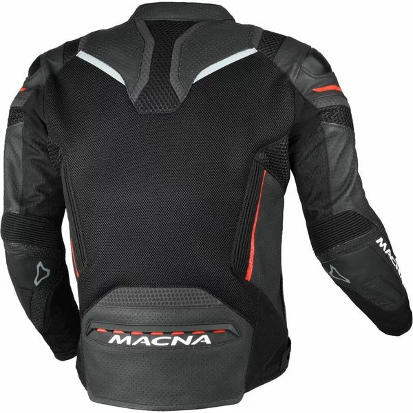 Geaca de vara piele/textil MACNA GALVIC 50 Gri/Negru/Portocaliu, 2, nordicamoto.ro