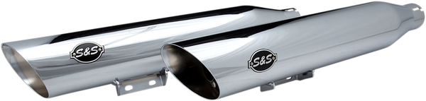 Slash Cut Race Slip-on Mufflers Chrome, 2, nordicamoto.ro
