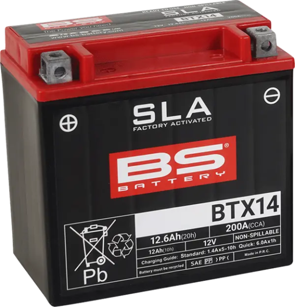 Sla Factory- Activated Agm Maintenance-free Battery Black-3