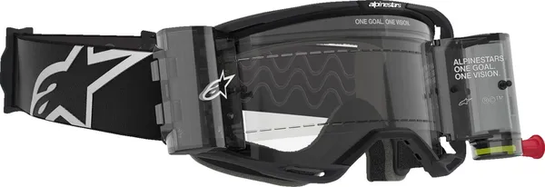 Alpinestars Vision 8 Corp Roll-off Goggle Clear, Black -1