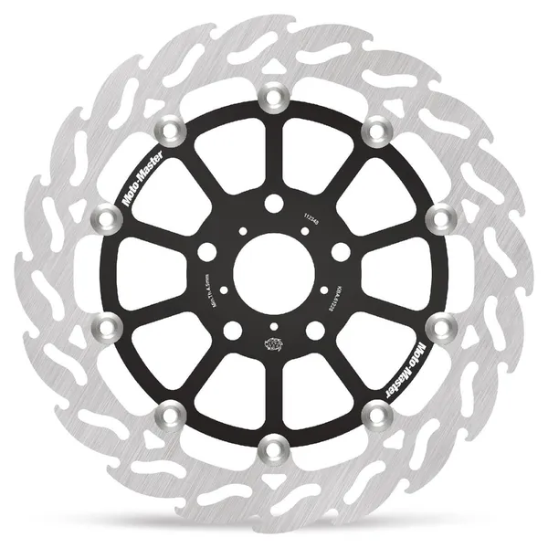 Flame Series Floating Rotor Black, Silver 