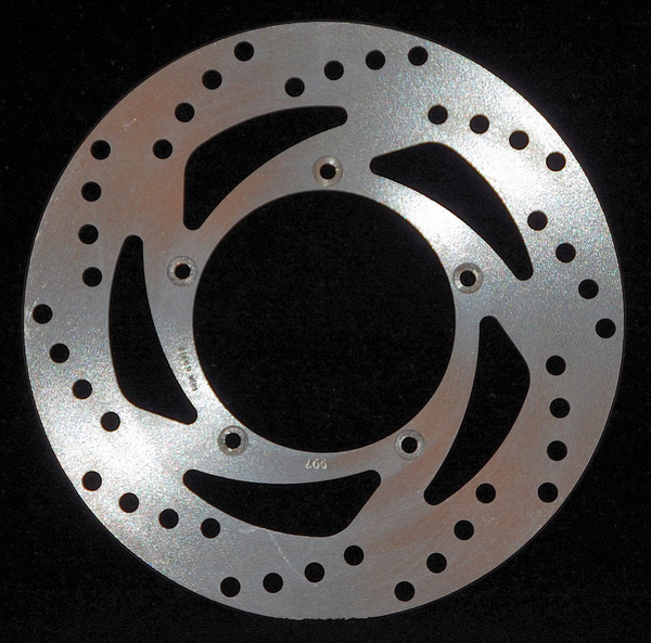 Round D-series Scooter Brake Rotor Silver, Stainless Steel, Zinc, 1, nordicamoto.ro
