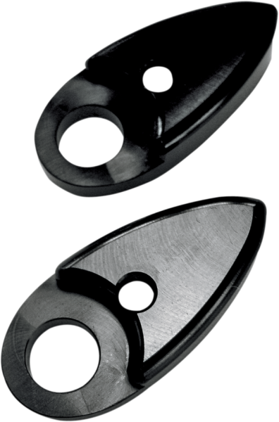 Adapter Plates For Side Rail-mounted Lights Black, 2, nordicamoto.ro