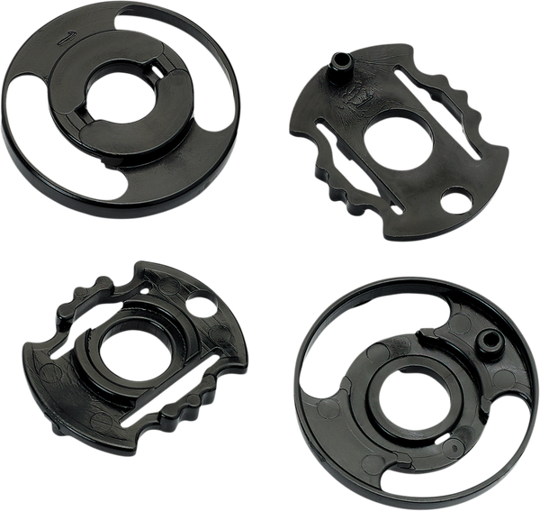 Gringo S/lane Splitter Helmet Shield Baseplate Kit Set Black ONE SIZE, 2, nordicamoto.ro