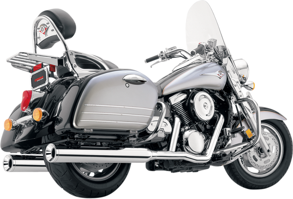 True Dual Exhaust System Chrome, 1, nordicamoto.ro