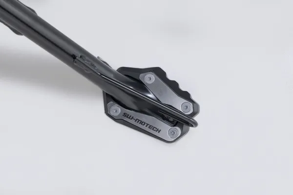 Sidestand Foot Extension Black, Silver -1