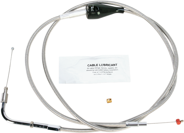 Stainless Steel Throttle/idle Cable Silver +203 mm (8''), 1, nordicamoto.ro