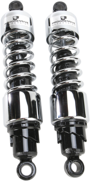 412 Series Shocks Black, Silver, 1, nordicamoto.ro