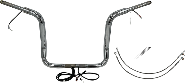 Plug & Play Ez Install 1-1/2(r) Round Top Handlebar Kit Silver, 2, nordicamoto.ro