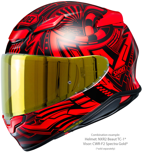 Casca integrala SHOEI NXR2 BEAUT TC-1 Negru/Rosu/Alb XXL-4