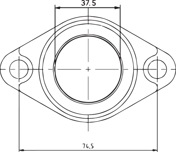 Carburetor Mounting Flange Black -0