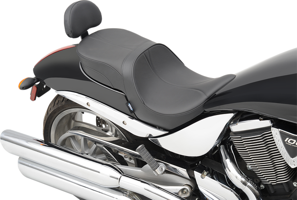 Low-profile Touring Seat With Passenger Backrest Black, 2, nordicamoto.ro