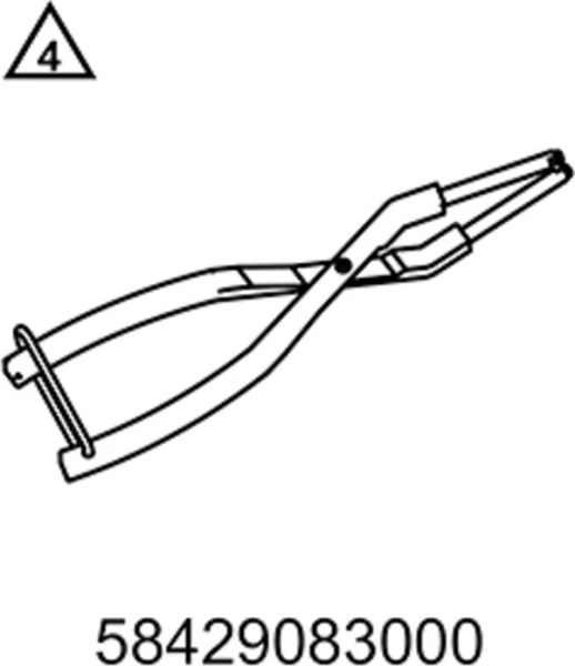 Footrest spring plier