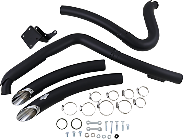 Big Radius 2:2 Exhaust System Black, 1, nordicamoto.ro