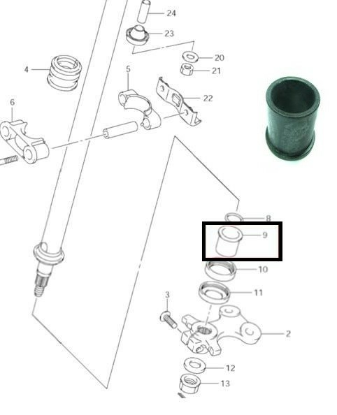 BUCSA COLONA DE DIRECȚIE SUZUKI LTR 450, LTA 450-500-700-750 Bronco