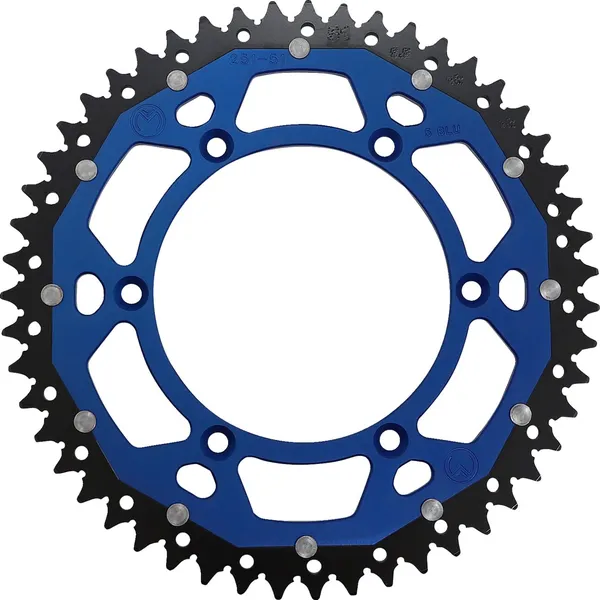 MOOSE RACING Dual Sprocket Blue -0