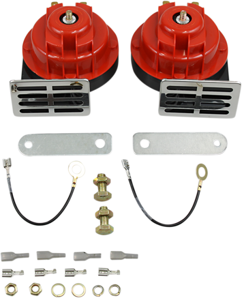 Dual Horn Kit Black, Red, Zinc 