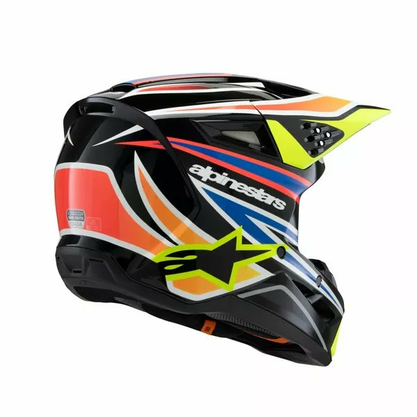Casca Copii Alpinestars S-M3 Wurx Black/Blue/Yellow-2