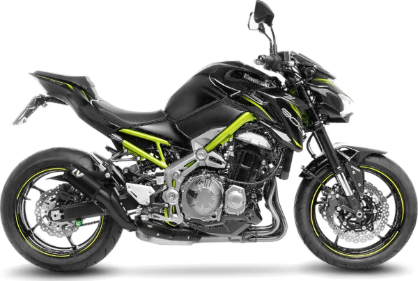 Tobă de eșapament LeoVince LV Corsa S Full Black Slip-On pentru Kawasaki Z900 / Z900 A2, 2, nordicamoto.ro
