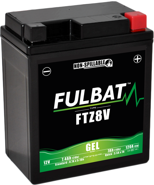 Baterie Moto Fulbat FTZ8V Gel 12V 7.4Ah 120A – Fără Întreținere, 2, nordicamoto.ro