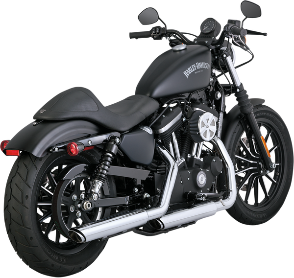 3(r) Round Twin Slash Slip-on Mufflers Black, 1, nordicamoto.ro
