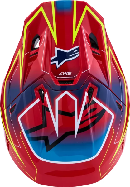 Casca Alpinestars S-M7 Cast Rosu/Galben/Albastru XS, 5, nordicamoto.ro