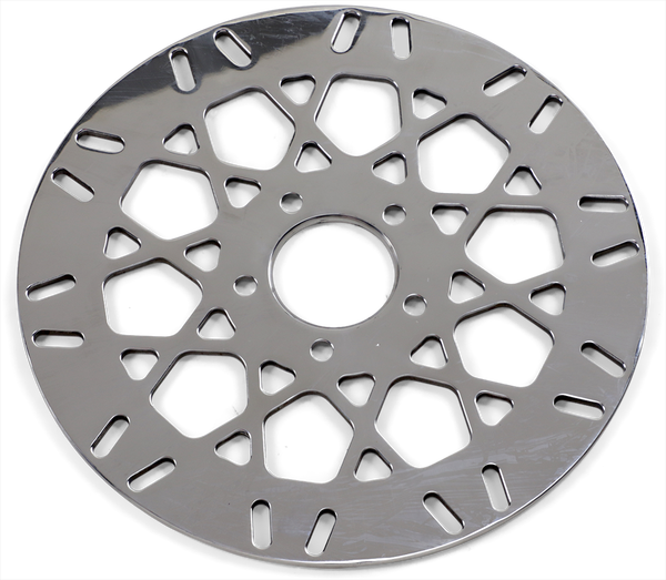 Front Brake Rotor Mesh Stainless Steel 11.5(r) Polished Stainless Steel, 2, nordicamoto.ro