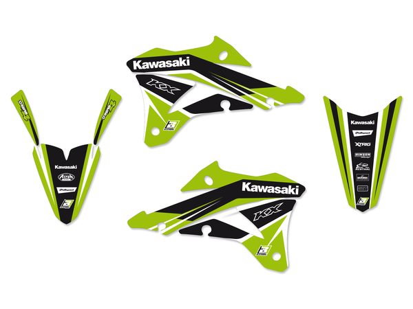 Graphics Kit With Seat Cover Black, Green, 1, nordicamoto.ro
