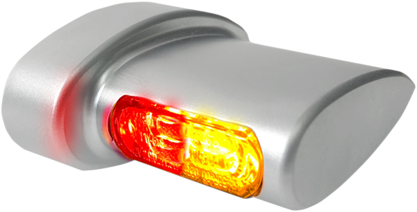 Winglets Micro Fender Flasher 3in1 Chrome, Satin, 1, nordicamoto.ro