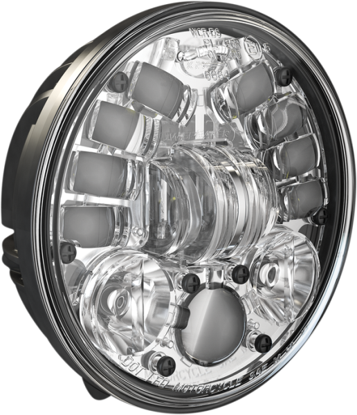 7(r) Led Adaptive 2 Headlight Chrome, 1, nordicamoto.ro