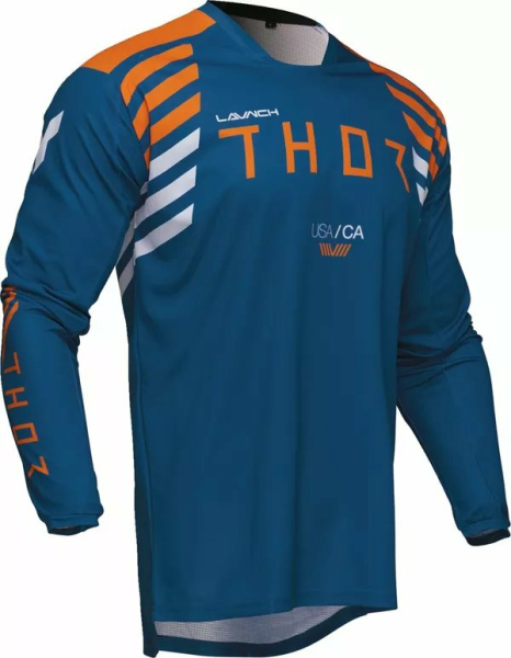 Tricou Enduro Thor Launchmode Zone Blue-1