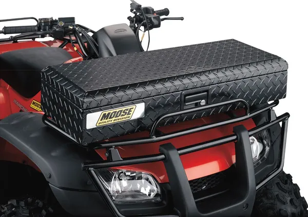 Front Aluminum Atv Box Black -1