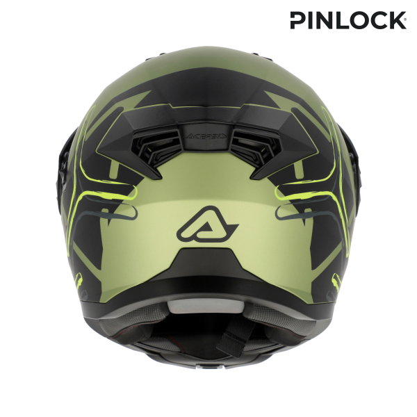 Casca Flip-up Acerbis Rider Graphic Verde/Negru XL-6