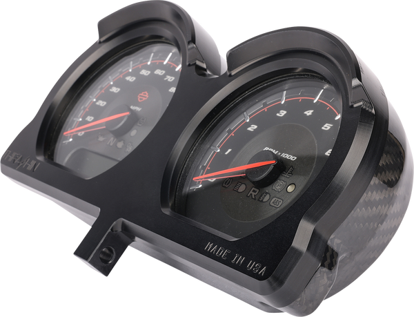 Gauge Relocation Kit Black, Anodized, 2, nordicamoto.ro