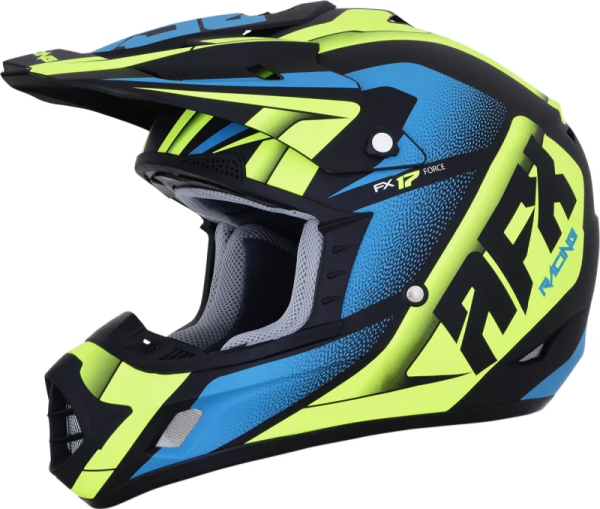 Fx-17 Force Offroad Helmet Matte Black/green/blue X-large Blue, Green, Multi XL, 1, nordicamoto.ro