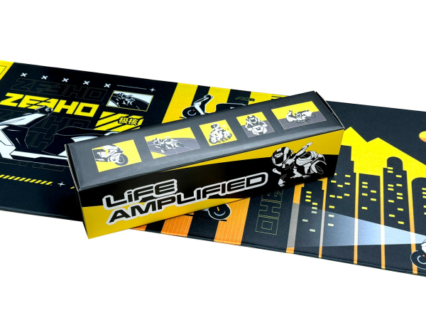 MOUSE PAD CFMOTO Zeeho LIFE AMPLIFIED – GALBEN/NEGRU, 1, nordicamoto.ro
