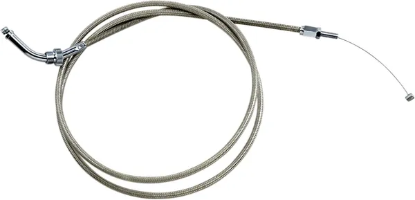 Armor Coat Stainless Steel Throttle/idle Cable For Cruisers Silver-0