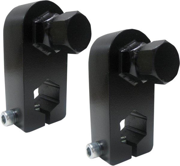 Passenger Floorboard Mount Riser Kit Black, 2, nordicamoto.ro
