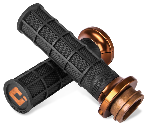 Harley Hart-luck Signature V-twin Lock-on Grips Black-0