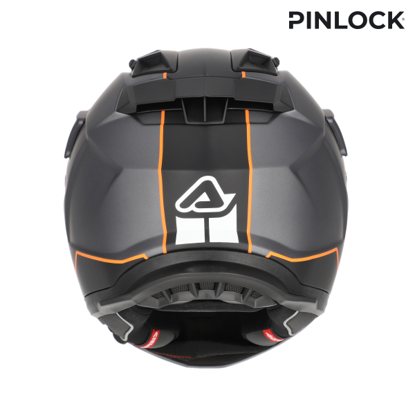 Casca integrala Acerbis Attack Gri/Portocaliu XXL-5