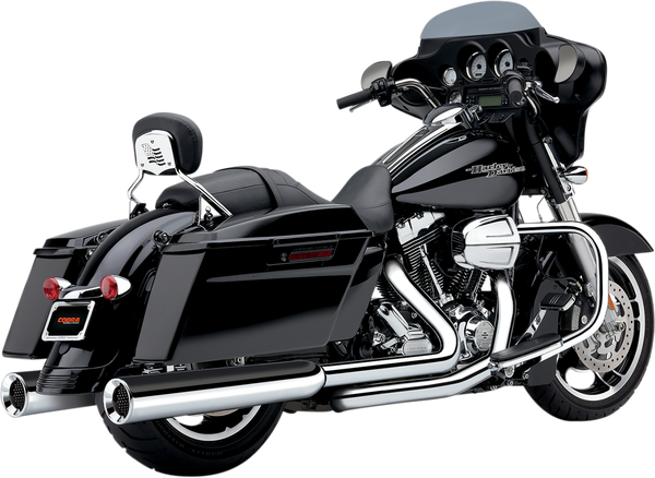 Powr-flo Slip-on Mufflers Chrome, 3, nordicamoto.ro