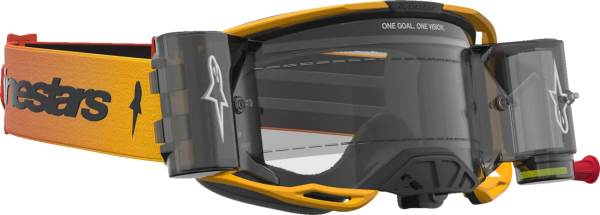 Ochelari Alpinestars Vision 8 Amber Roll-Off Galben/Rosu/Negru/Lentila Clara, 3, nordicamoto.ro