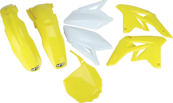 Set complet de piese de schimb din plastic pentru caroserie, alb, galben, 1, nordicamoto.ro