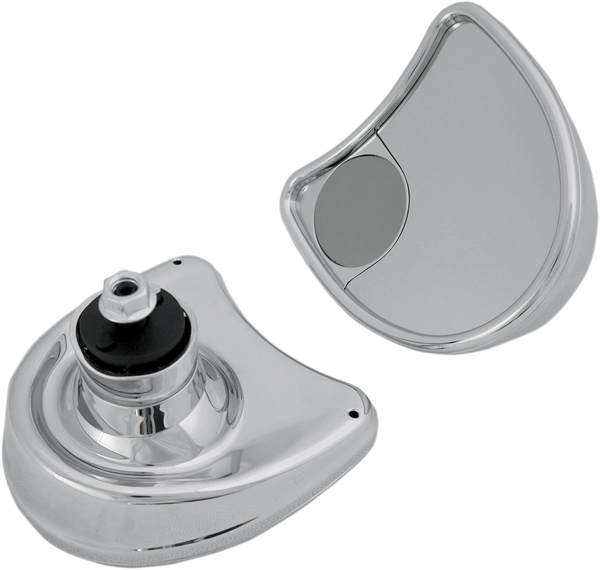 Fairing Mount Mirrors Silver, Chrome, 2, nordicamoto.ro