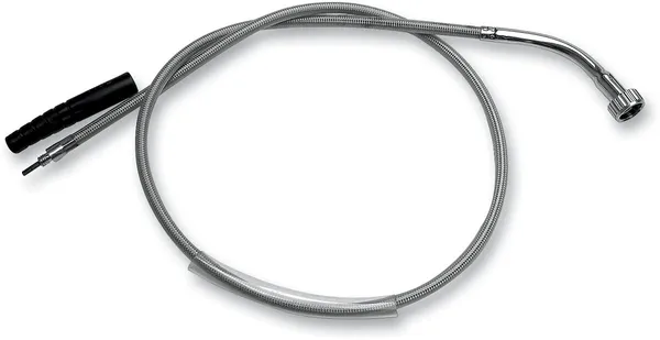 Armor Coat Braided Stainless Steel Speedometer Cable For Harley-davidson Silver-0